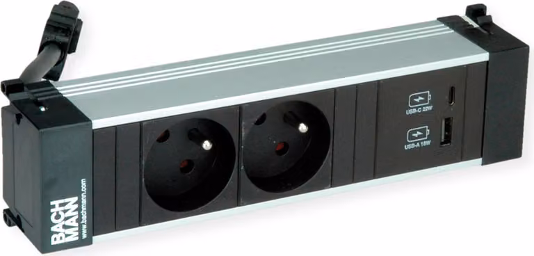 Bachmann Power Frame S 2Xute 1Xusb A/C 22W 0,2M Gst18