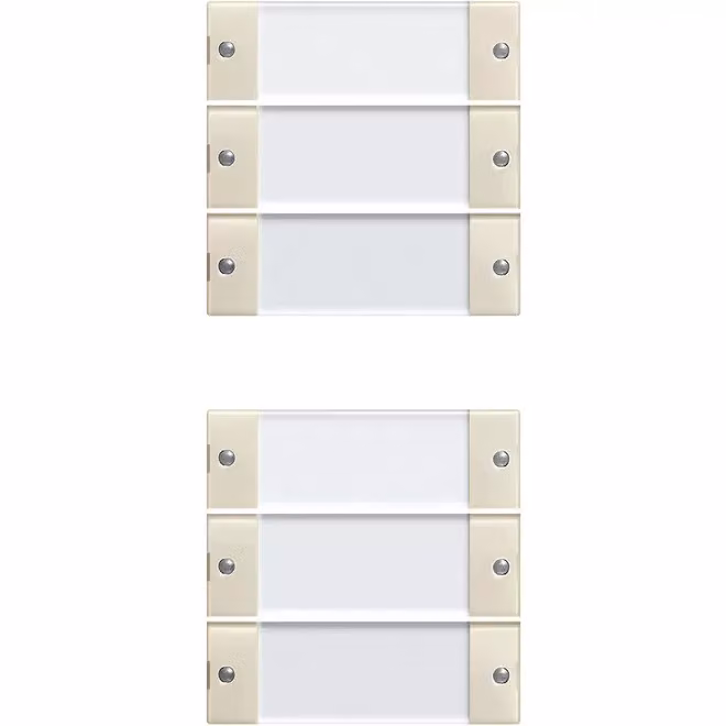 Gira 213601 Set di pulsanti a bilanciere a 6 vie, sistema BSF 55, trasparente/bianco crema