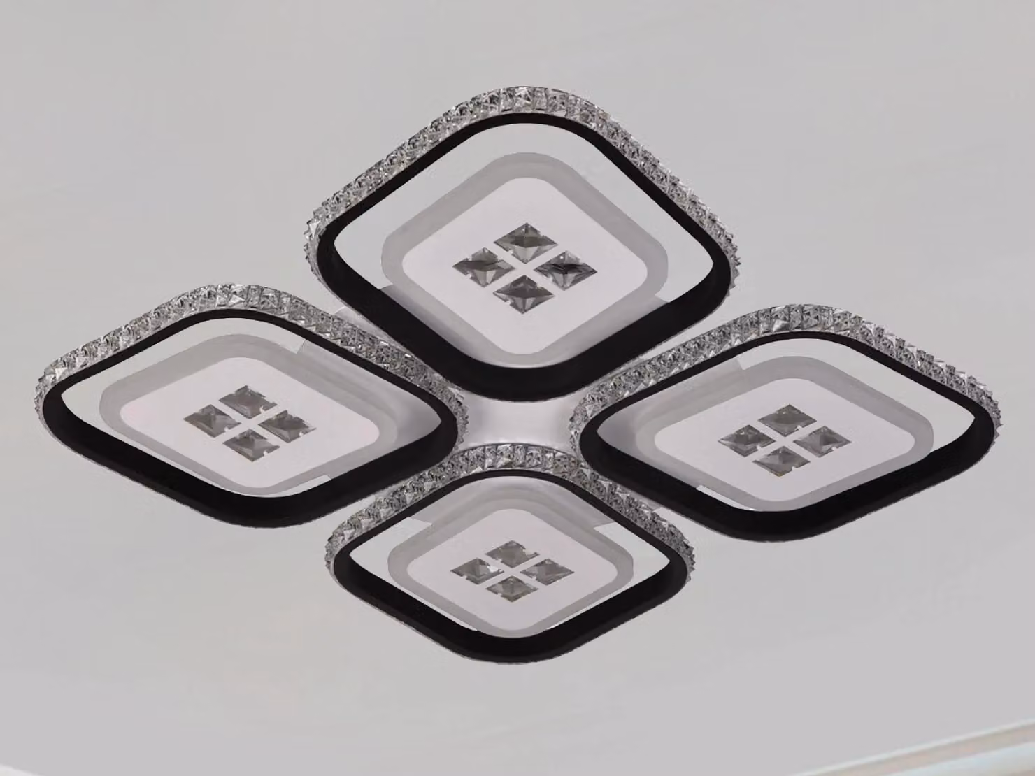 Lampada a soffitto a LED con telecomando, 130W - J3308/B