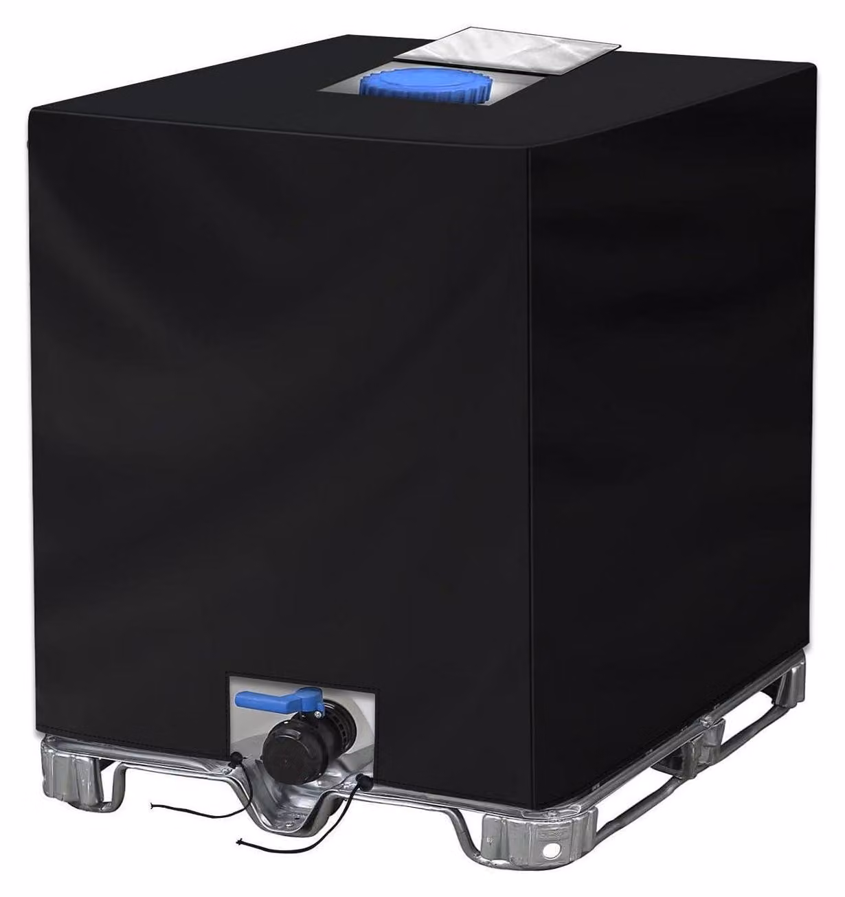 Copertura per serbatoio IBC da 1000 litri, dimensioni 120x100x116 cm, realizzata in tessuto Oxford 420D, impermeabile, antipolvere e con protezione UV