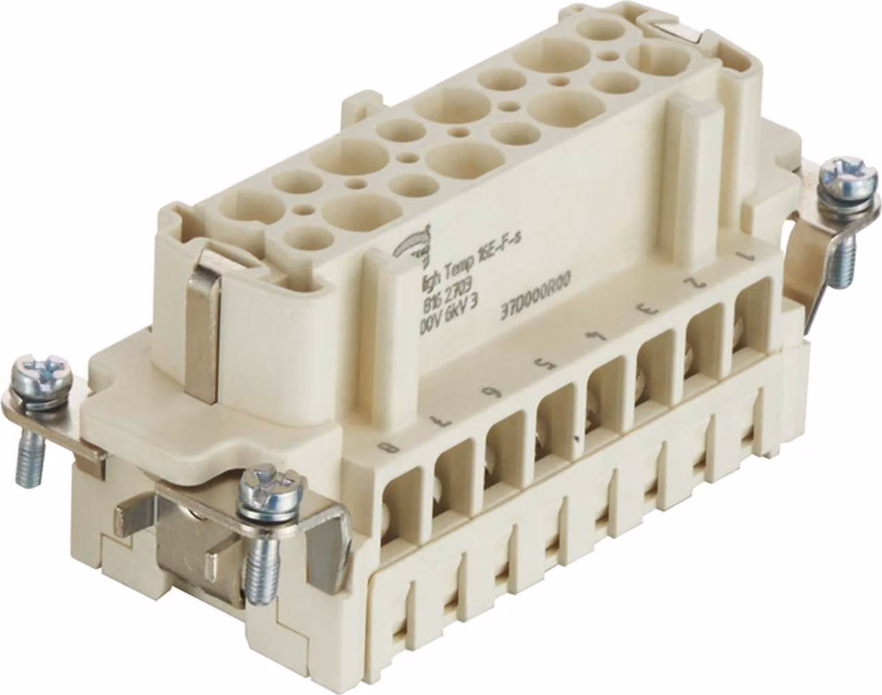 HARTING Han High Temp 16E Inserto femmina (F) Connessione a vite, 16 poli + PE 500 V, 16 A - 1 pezzo