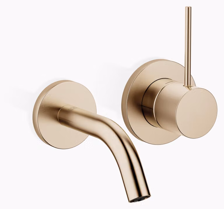 Dornbracht META Mitigeur monocommandé mural pour lavabos sans vidage, saillie 125mm, 36867662-27, 36867662-27