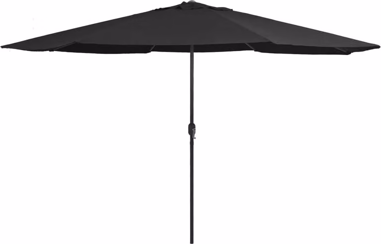 Maison Exclusive - Ombrellone con palo in metallo, altezza 390 cm, colore nero