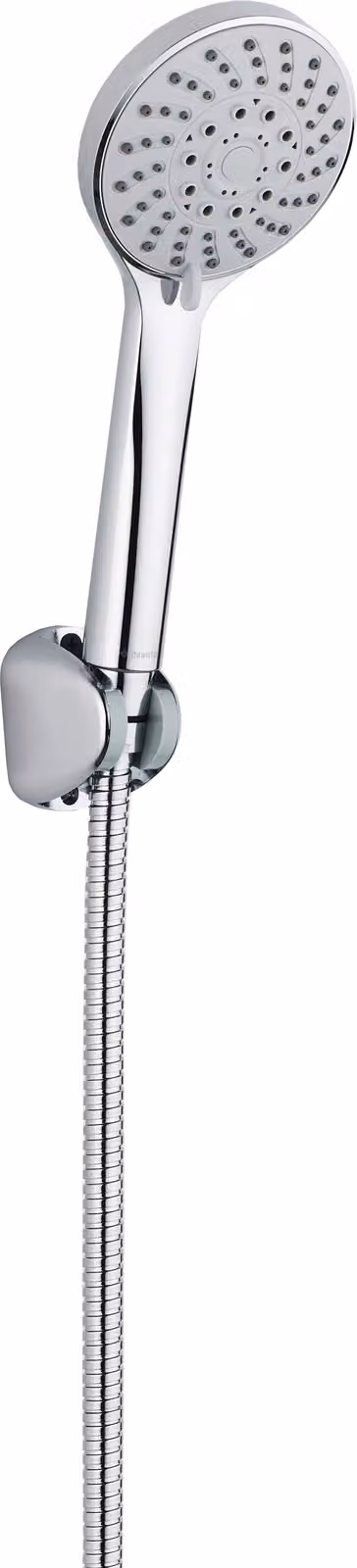 Set di doccette con idromassaggio a pioggia, cromo, grigio
