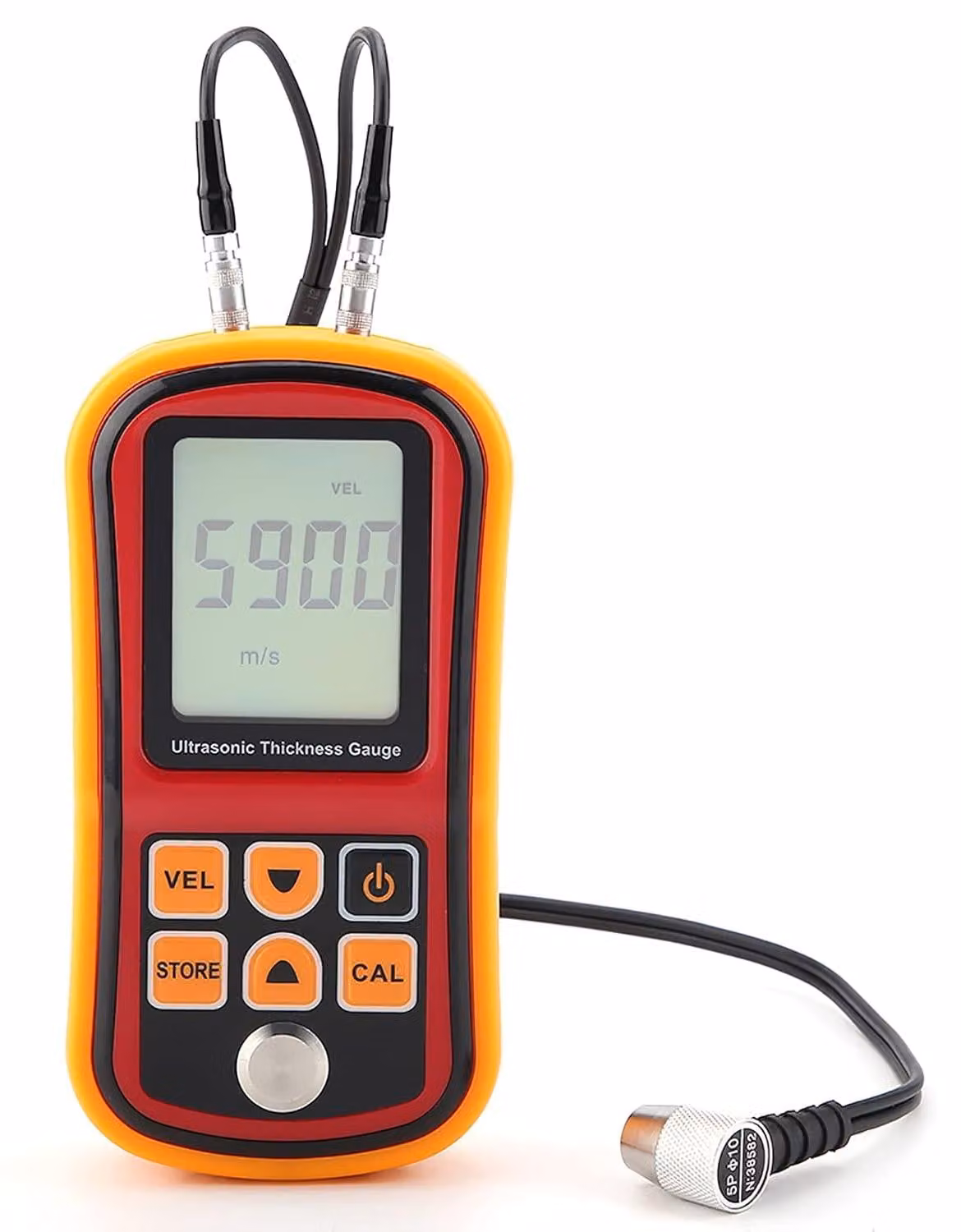 Dikktemeter, misuratore di spessore a ultrasuoni GM100 digitale, misuratore di spessore a ultrasuoni per acciaio, intervallo di misurazione da 1,2 a 220 mm, misuratore di spessore, display LCD a quattro cifre, risoluzione
