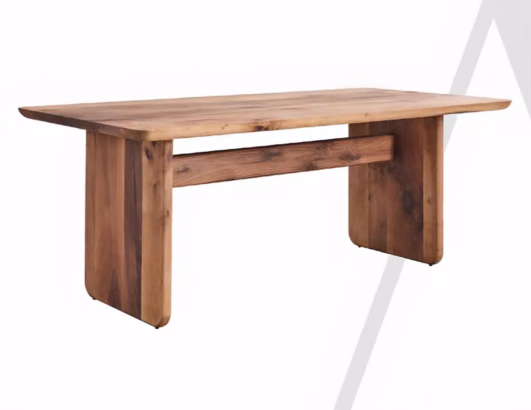 Tavolo da pranzo, stile moderno, colore marrone, nuovo, in legno, pratico, rettangolare, spazioso