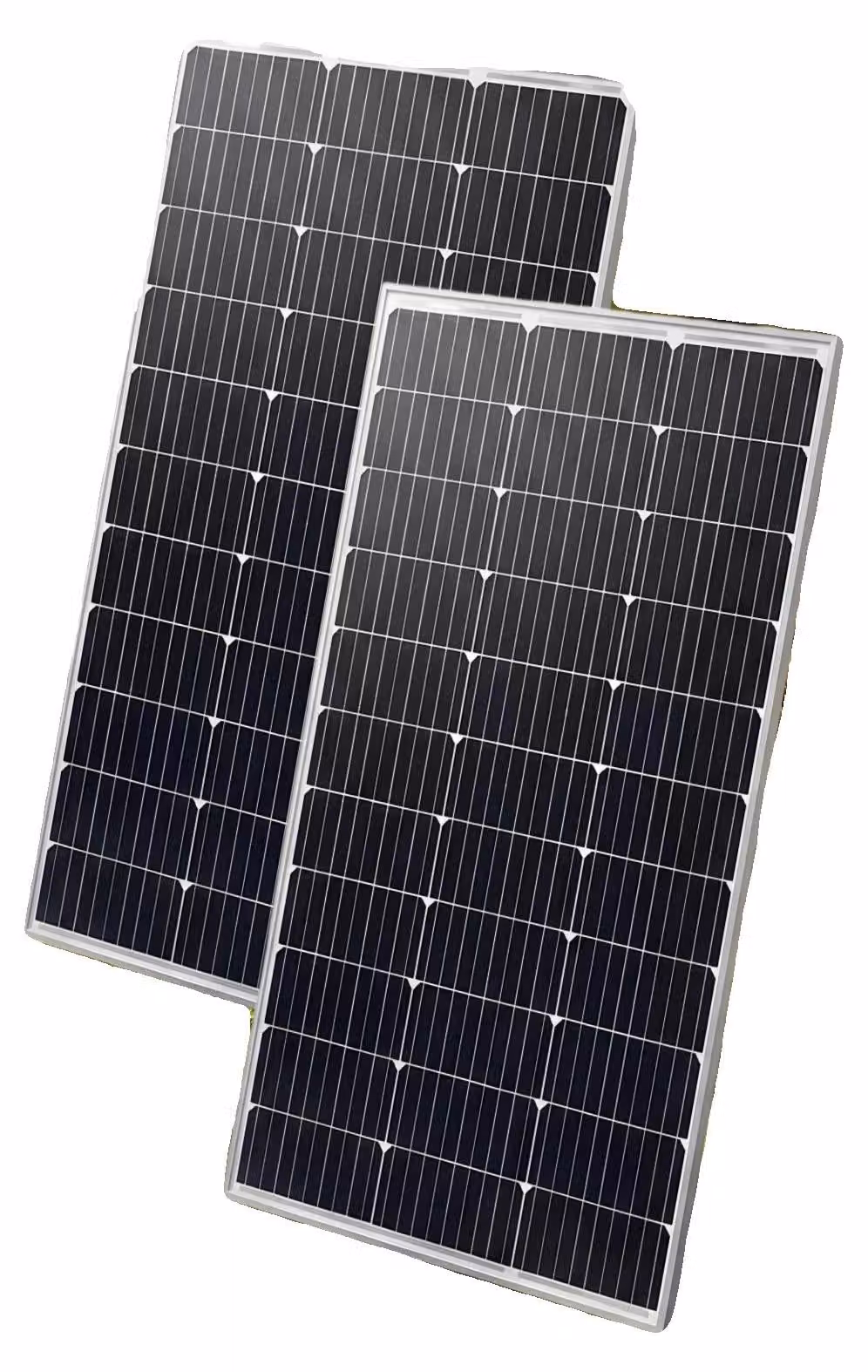 Pannelli solari, alta efficienza, costruzione resistente, 100W, confezione da 2