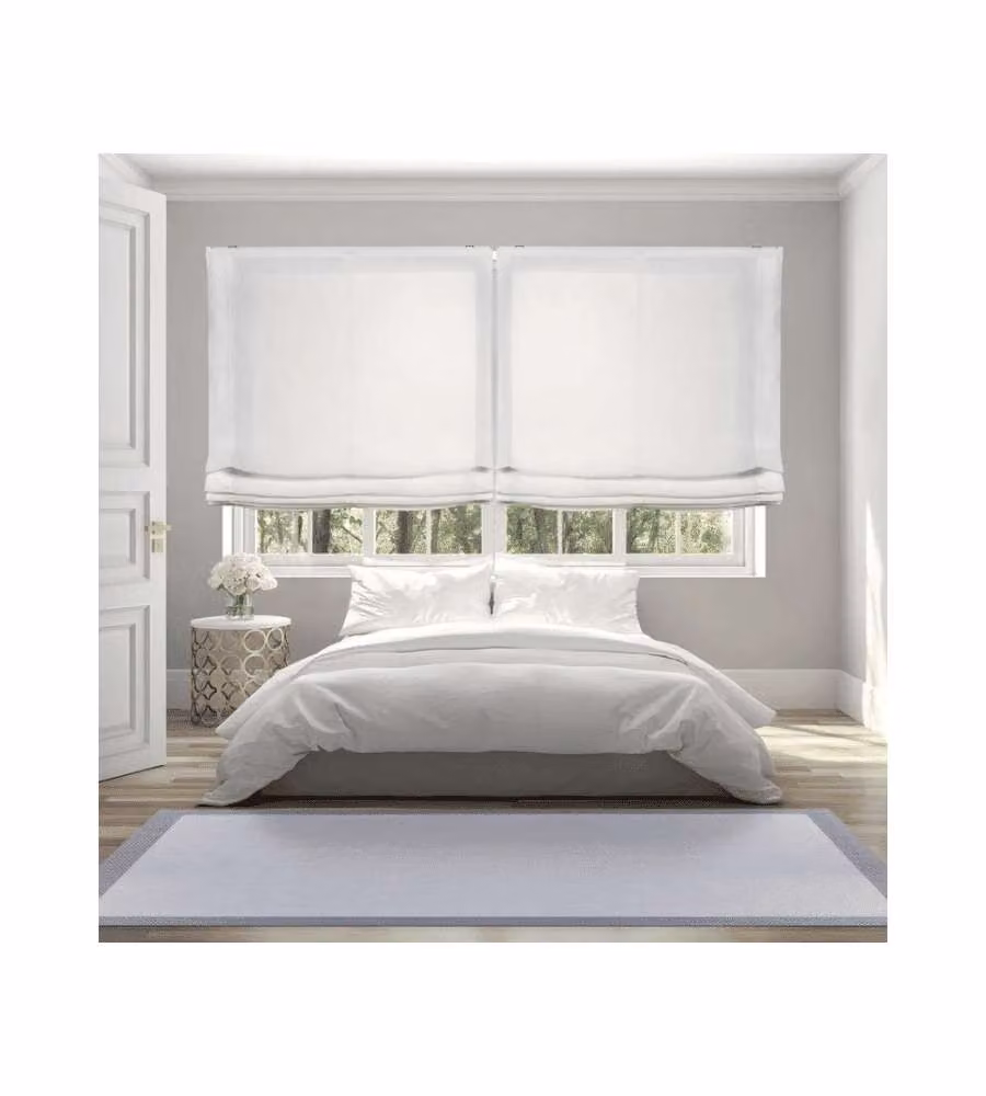 STOR PLANET Tenda a Pacchetto Bianco 90x175cm in Poliestere e Lino