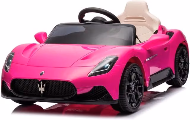 Macchina Elettrica per Bambini Maserati Licenza Ufficiale Rosa con Batteria Ricaricabile 10,8V 5Ah