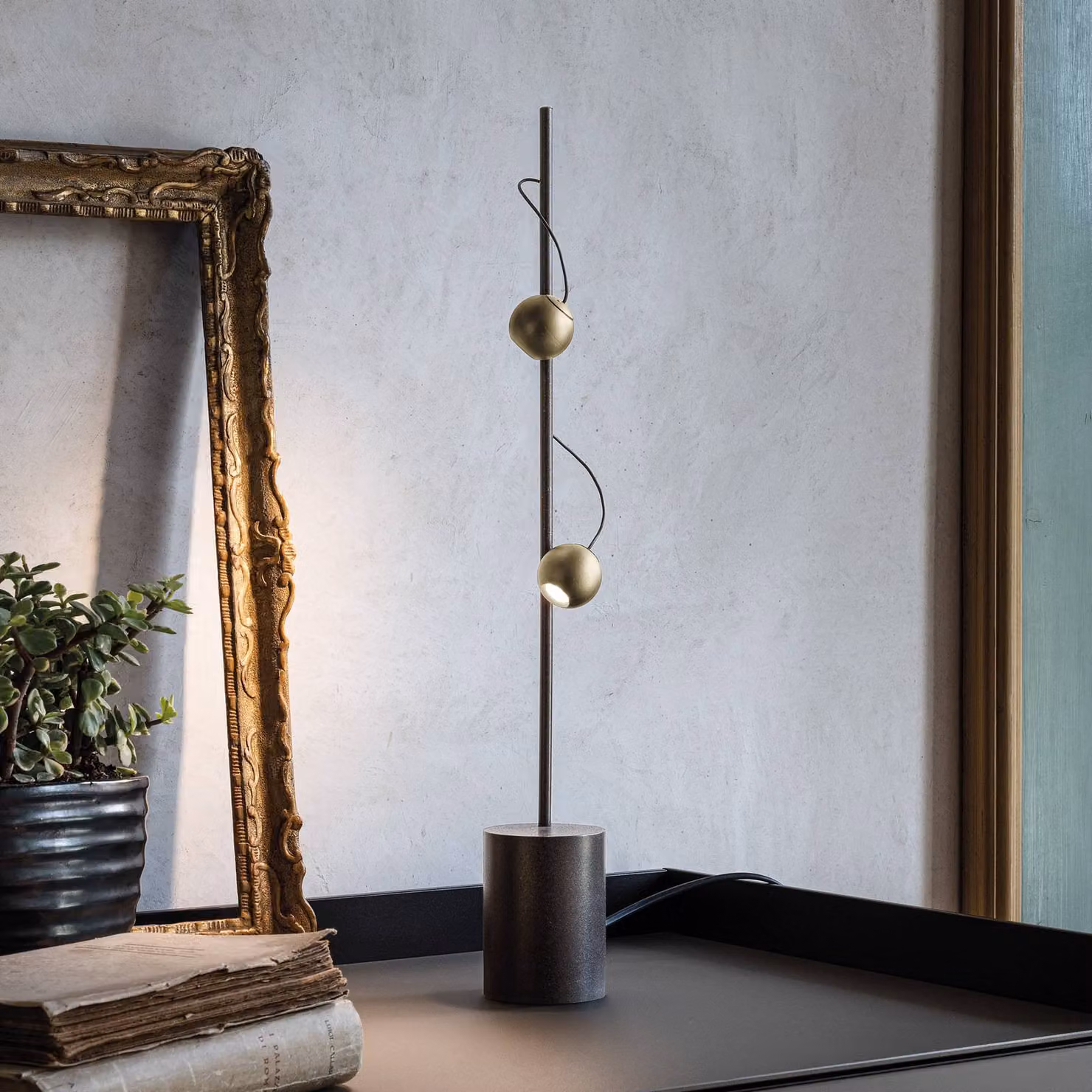 Sil-Lux Lampada da tavolo a LED Magnetic, Marrone / Ruggine, Soggiorno / Sala da pranzo, Metallo, Design, Lampada da tavolo LED