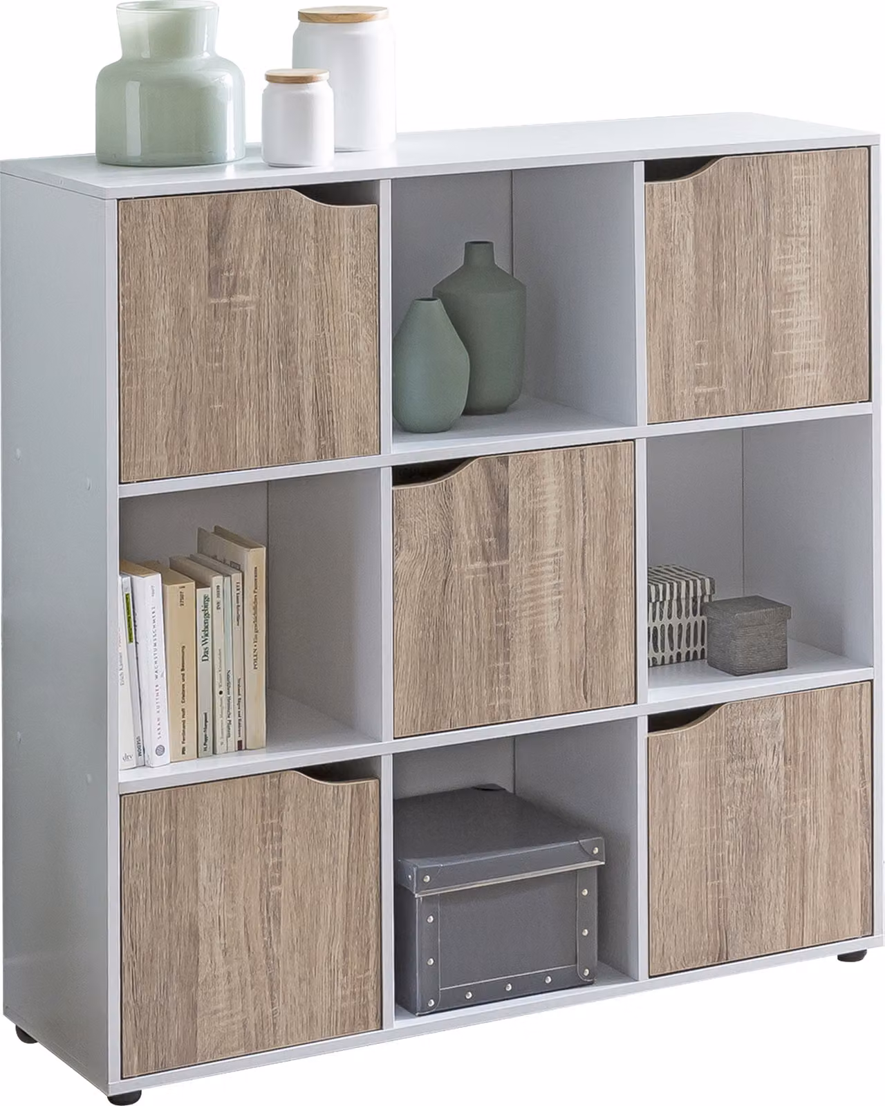 Credenza SAMO 89 x 91 x 29 cm Libreria con 9 scomparti