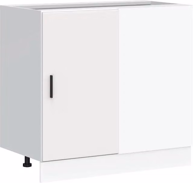 Mobile base lavello da cucina Lyon bianco in legno multistrato opaco