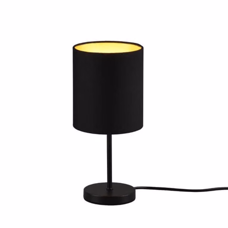Lampada da tavolo JERRY nera 1xE14x40W in tessuto, dimensioni: 28,5x13x13 cm, IP20, RL