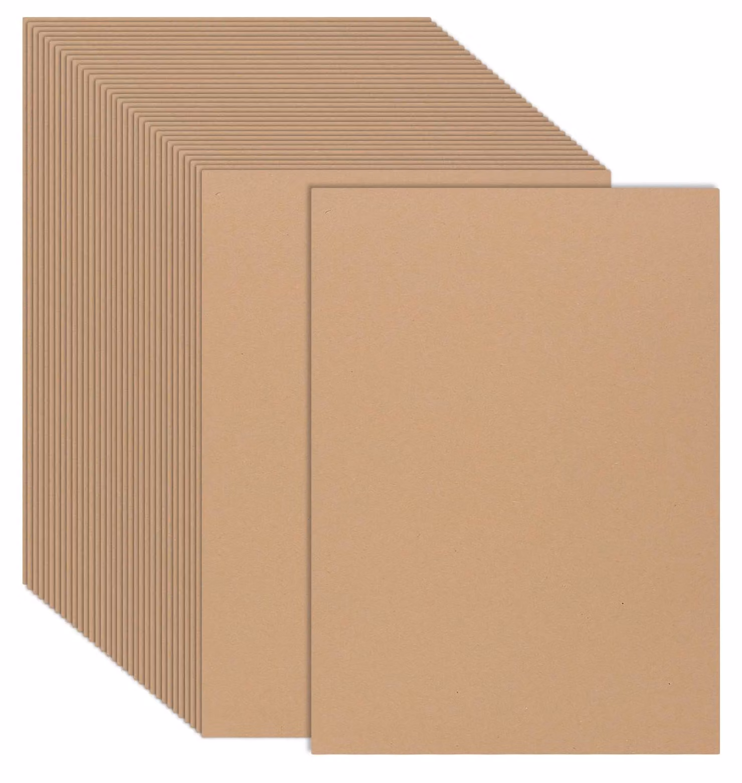 Cartoncini in carta kraft, formato A4, 200 g/m², color marrone, 100 fogli, 29,7x21 cm