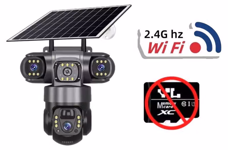 Telecamera Wi-Fi per uso esterno, con rilevamento PIR, visione notturna. Solo telecamera, senza sistema di videosorveglianza