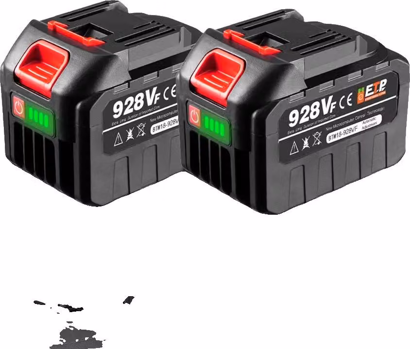 Batteria ad alta capacità, compatibile con utensili da 18 V, 2X4,5 Ah - 1 caricabatteria