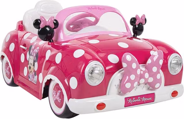 Macchina Elettrica per Bambini Disney Minnie 6V Rosa