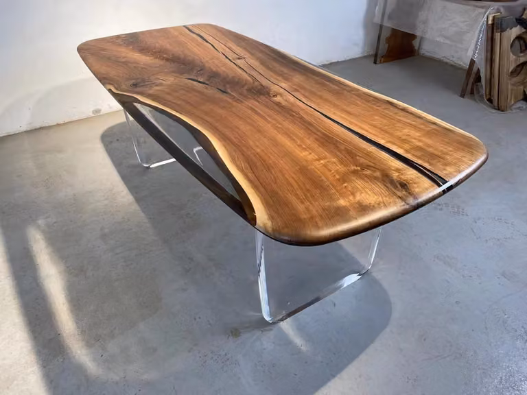 Couchtisch River Table Echtes Holz Flusstisch Massiv Epoxidharz Tische 140x60