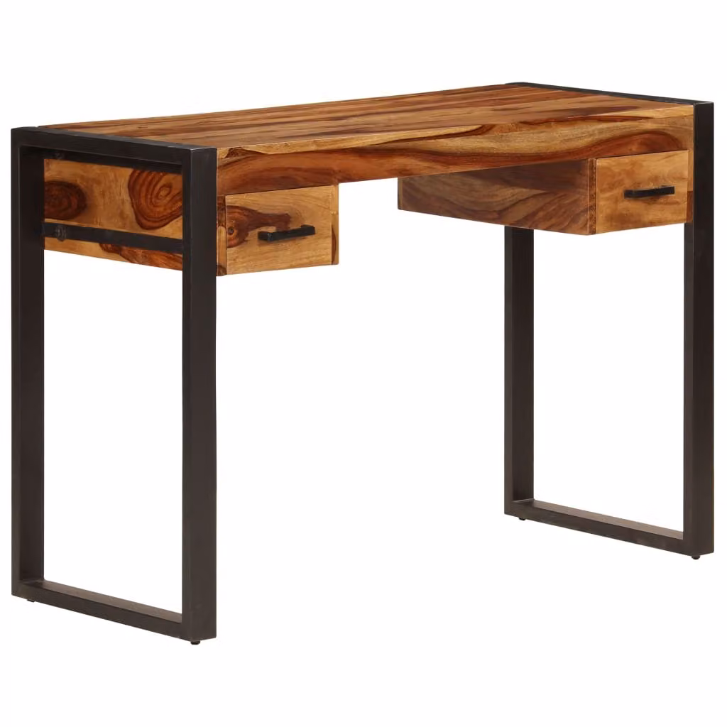 Maison Exclusive - Scrivania con 2 cassetti 110x50x77 cm in legno massello di acacia