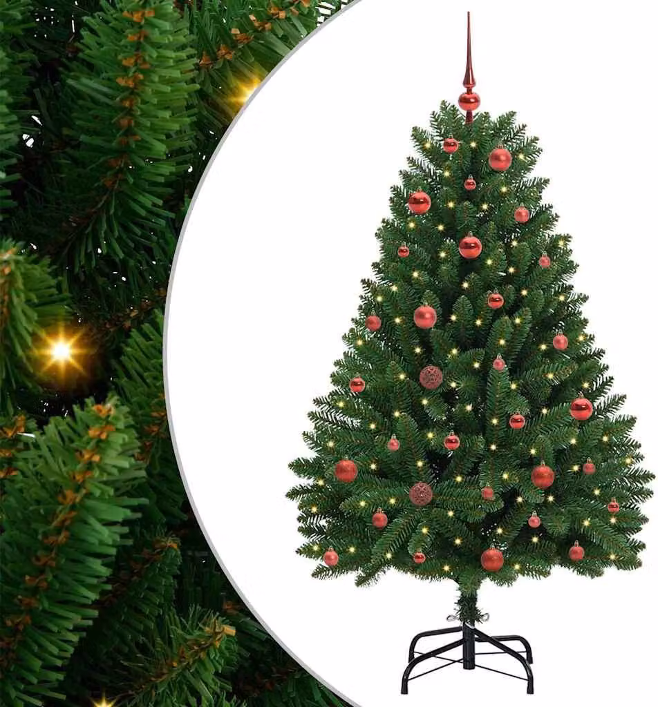 Albero di Natale artificiale Verde 150 cm PVC e Metallo