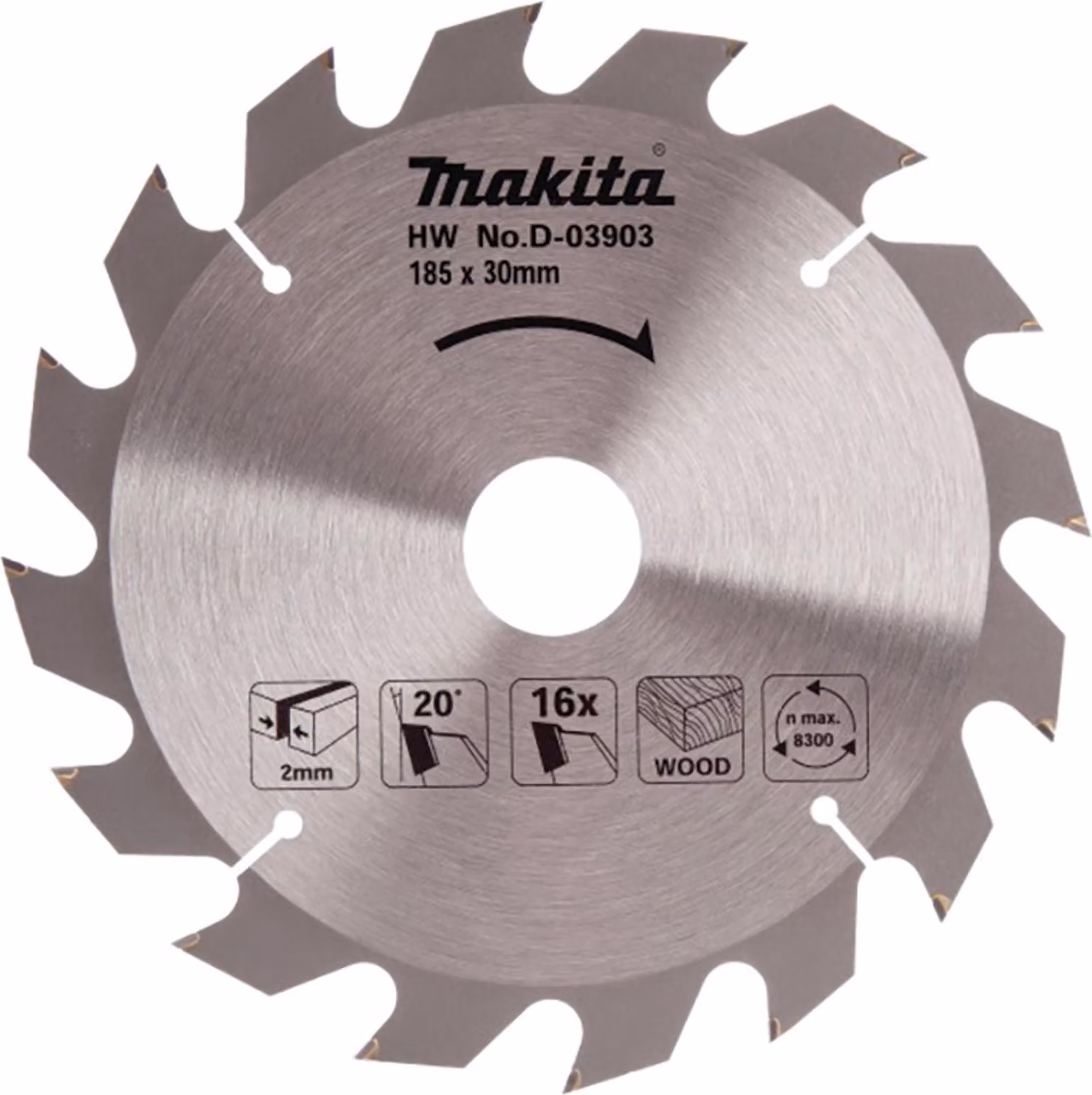 Lame in carburo per legno standard, per seghe circolari MAKITA