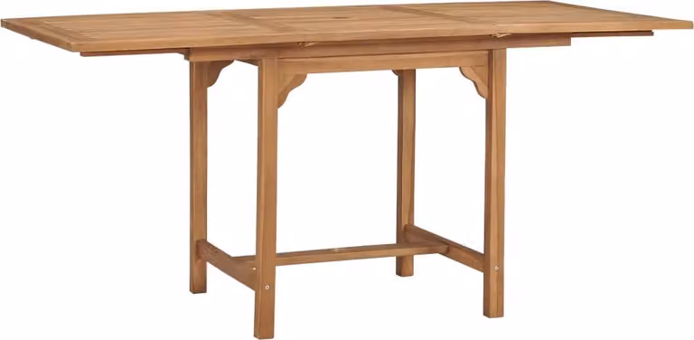 Tavolo da Giardino Estensibile (110-160)x80x75 cm Massello Teak