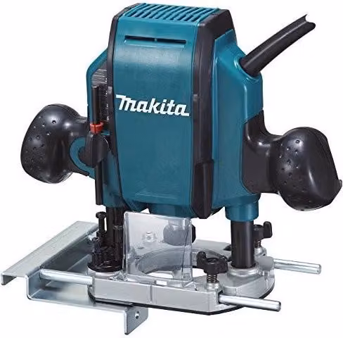 Makita Fresatrice Superiore Pantografo Verticale 8mm 900W 0-27000 G/min Blu – 1