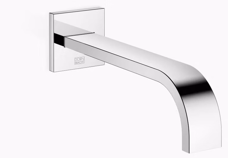 Dornbracht MEM Bec déverseur pour baignoire, montage mural, portée 220mm, 13801782-00, 13801782-00