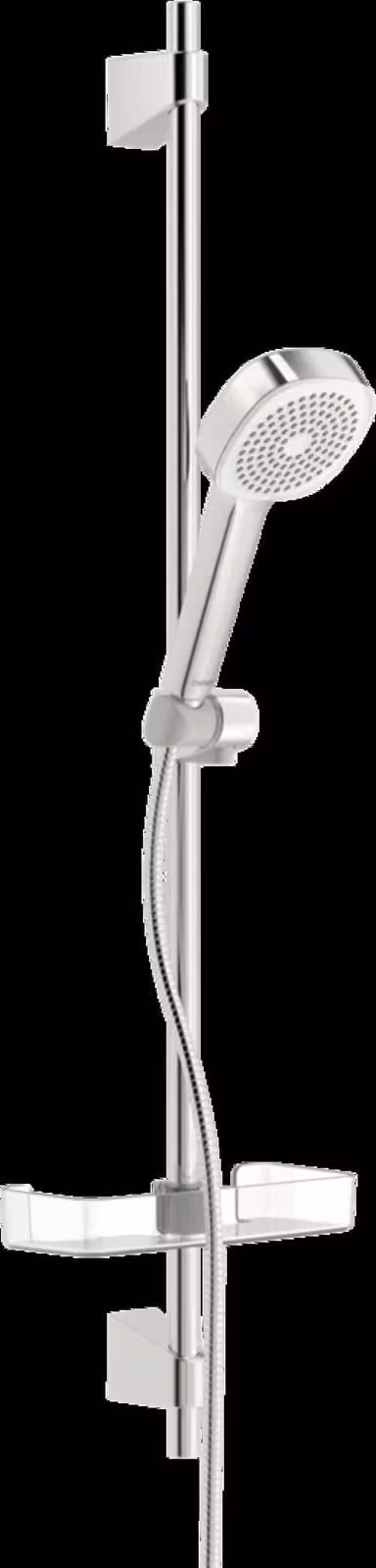 HANSA HANSABASICJET Style Set de douche à barre murale, montage mural, 1 jet, 920 mm, chromé, 44790111, 44790111