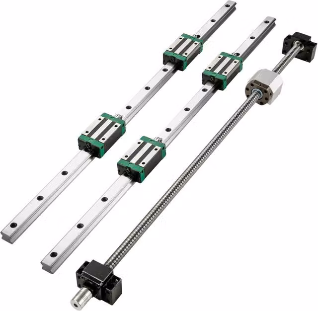 Guida di Scorrimento Lineare HGR20-1700mm in Acciaio Inox Argento per Kit CNC Fai da Te – 1