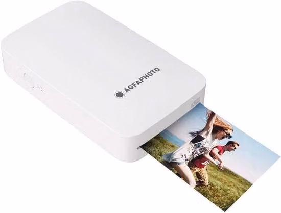 Stampante Fotografica Portatile Bluetooth con Tecnologia a Sublimazione Termica, Compatta e Leggera, Disponibile in Bianco o Nero