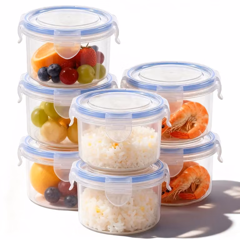 Set di 7 contenitori ermetici con coperchio (300 ml)