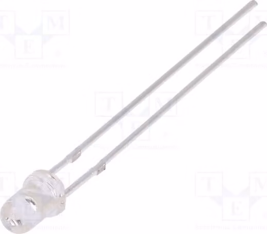 2 LED senza limitatore di corrente OSR5RU3131A, diodi LED a foro passante, 3 mm, 1560÷2500 mcd, rosso, 30°, 3 mm