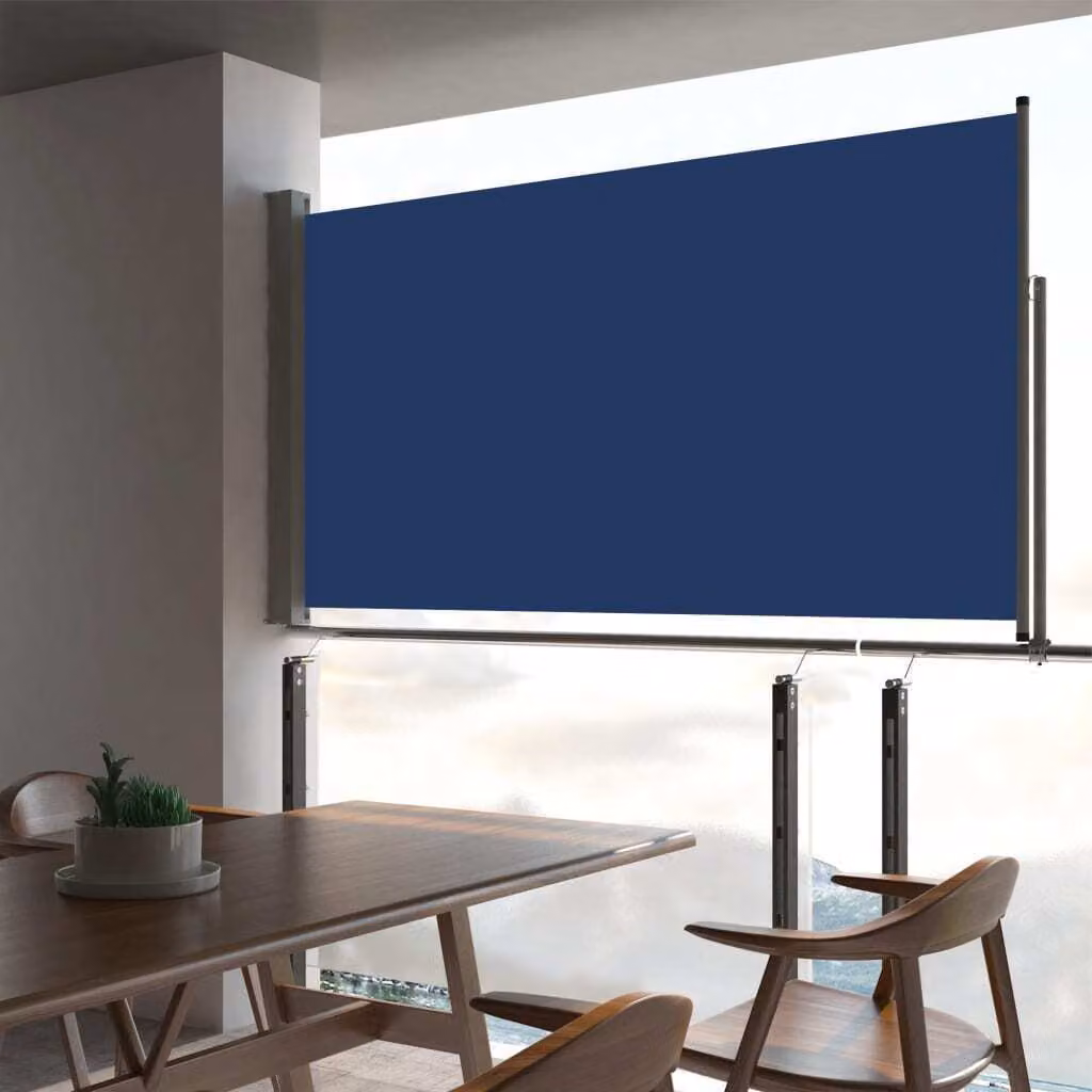 Maison Exclusive - Tenda da sole laterale estensibile, 160x300 cm, colore blu