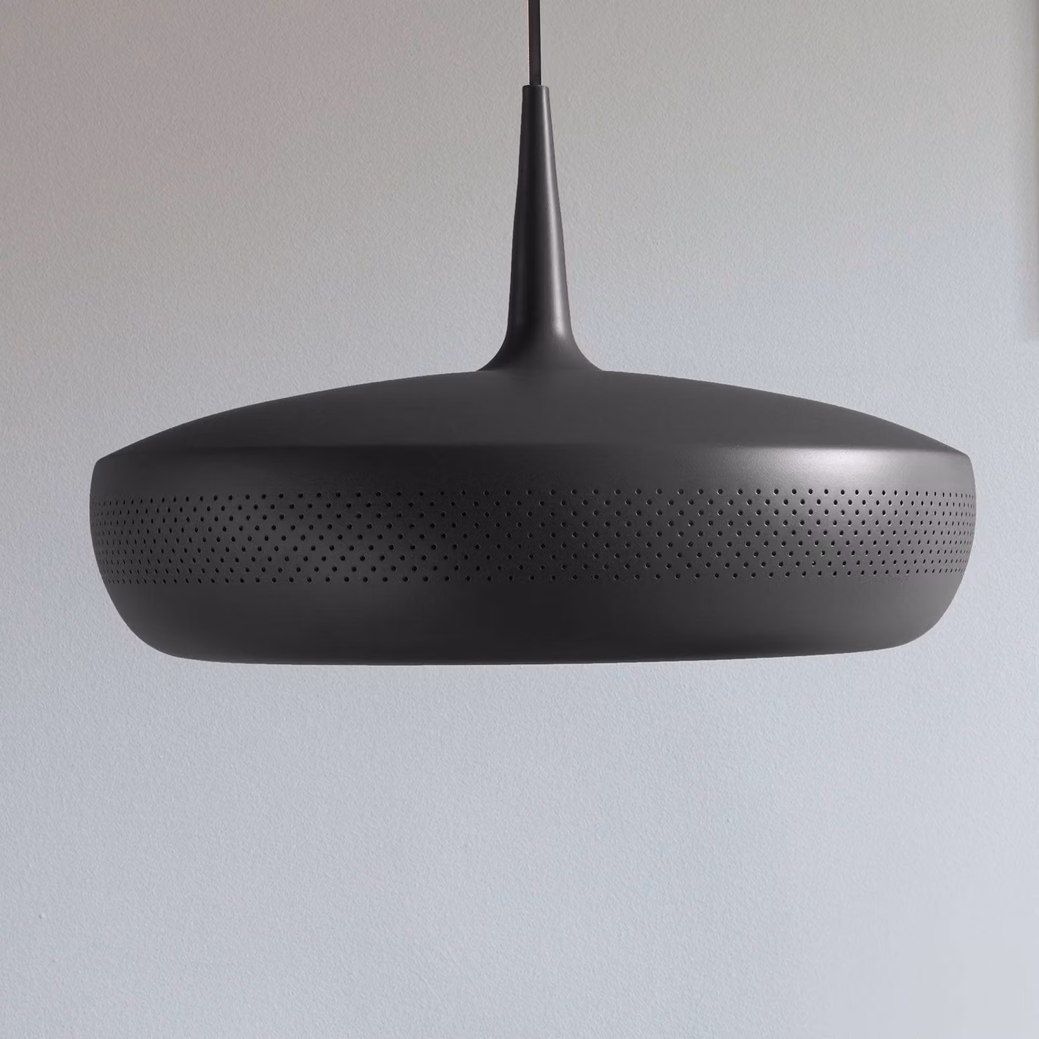 UMAGE Lampada a sospensione Clava Dine, dimmerabile, Nero, Soggiorno / Sala da pranzo, Alluminio, Design, Lampada a sospensione