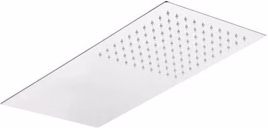 Soffione doccia ultrapiatto rettangolare in acciaio inox - Rubinetterie Mariani - Soffione 2 Getti