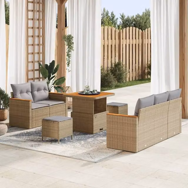 Set Divano da Giardino 10 pz 7-Numero di posti 3364937