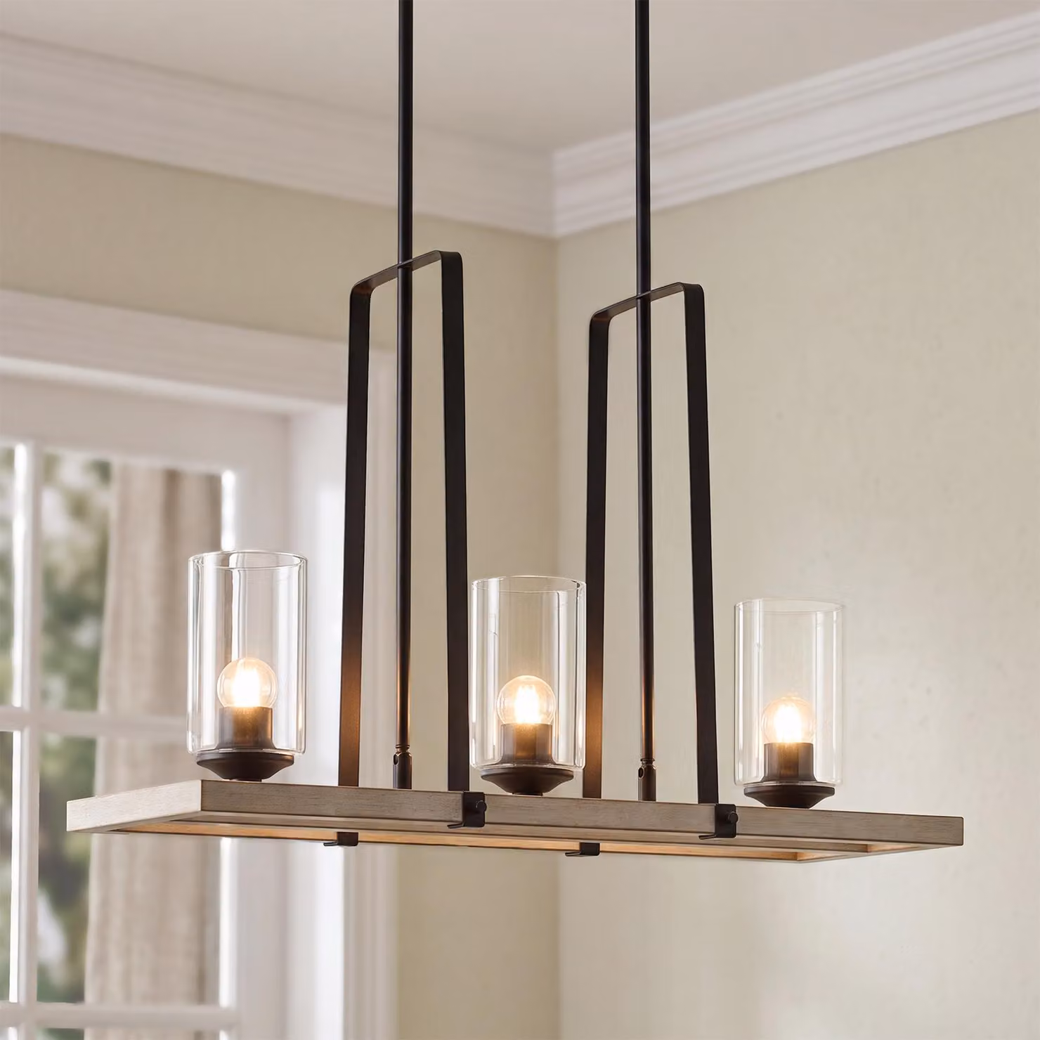 Lampada a sospensione a 3 luci, plafoniera vintage con attacco E27, lampada a sospensione in stile industriale-moderno, ideale per camere da letto, cucine, corridoi