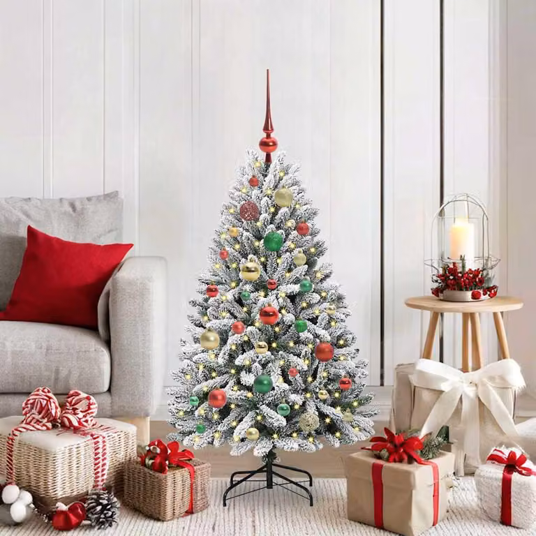 Maison Exclusive - Albero di Natale artificiale, altezza 120 cm, 150 luci, luce bianca calda