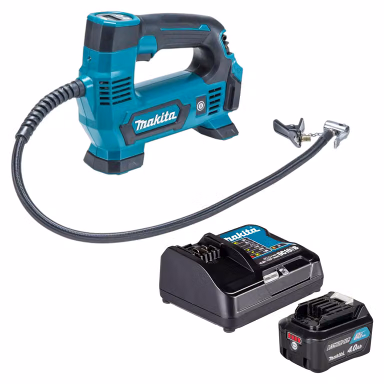 Compressore a batteria Makita MP 100 DSM1 12 V max. 8,3 bar + 1x batteria 4,0 Ah + caricabatterie