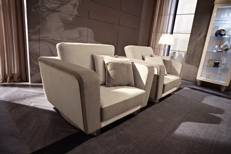 Möbel Einrichtung Einsitzer Relax Club Lehn Luxus Sessel Design Stuhl Hotel