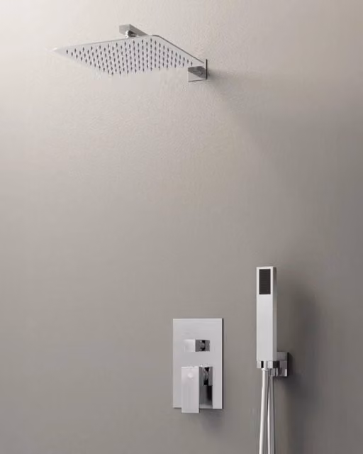 Set doccia da incasso Orion Titanio Monomando rocicador a pared DUCHA.ES