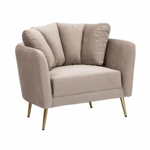 Poltroncina in tessuto KIEV grigio CM 88X77X74 by Mauro Ferretti