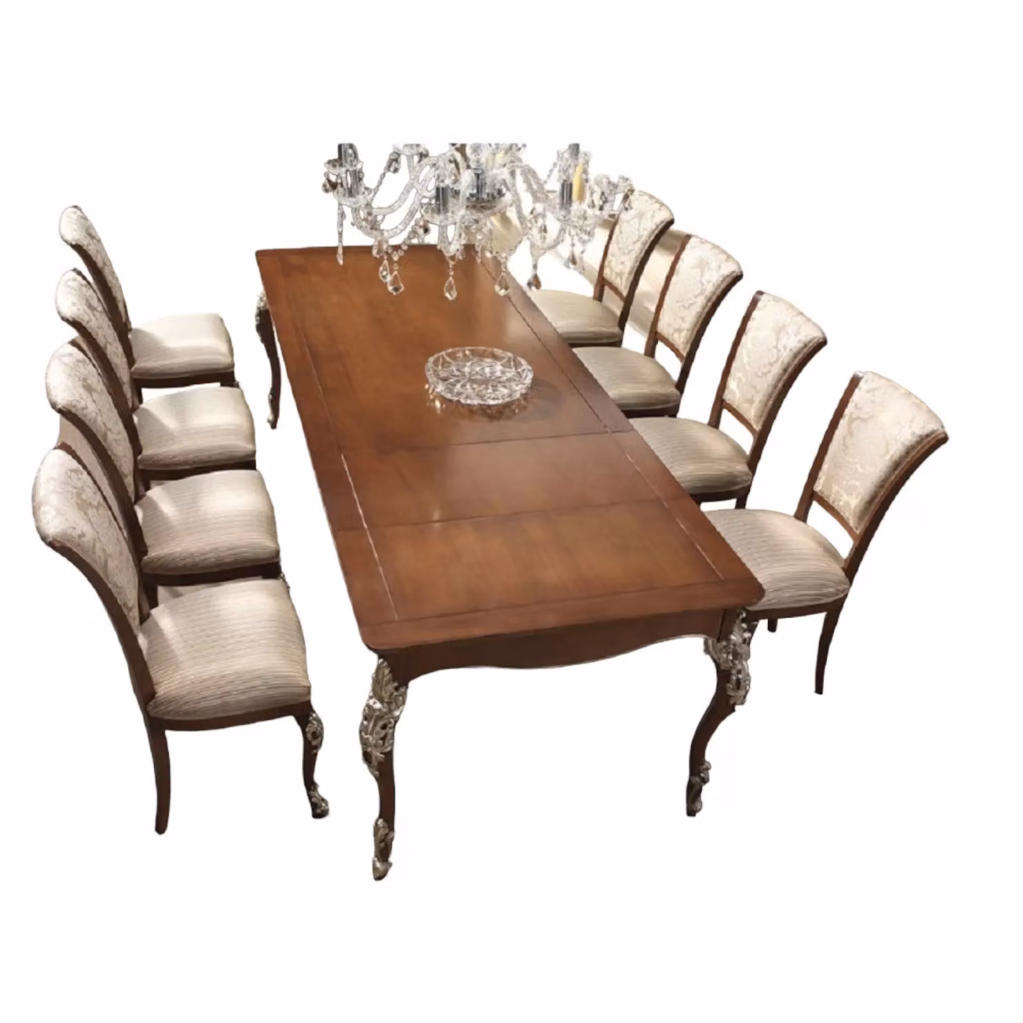 Tavolo da pranzo allungabile classico Mobili2g in legno color noce L: 201 cm, P: 101 cm, H: 81 cm – 2