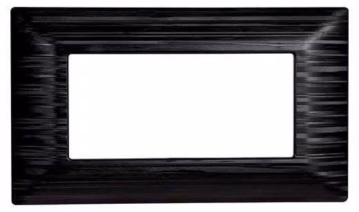 Placche compatibili Bticino Matix 4 moduli colore nero satinato