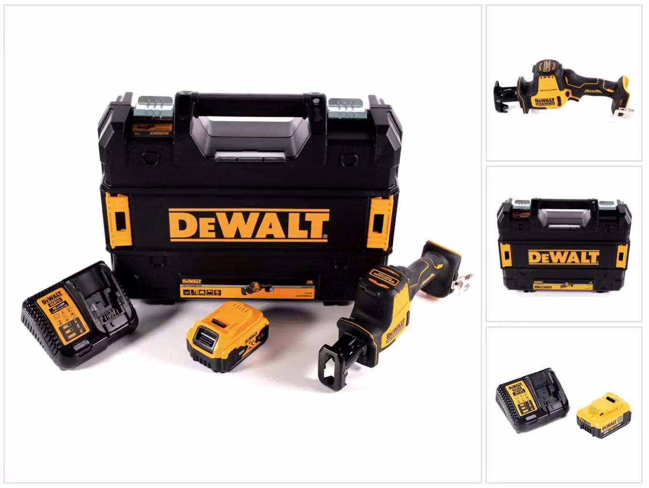 Sega alternativa a batteria DeWalt DCS 369 M1 18 V + 1x batteria 4,0 Ah + caricatore + TSTAK