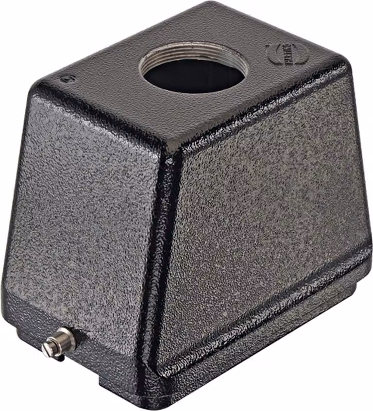 HARTING Han 48B M Custodia con bocchettone alta, 1xM40 uscita cavo diritta, per 1 staffa (nella parte inferiore) - 1 pezzo