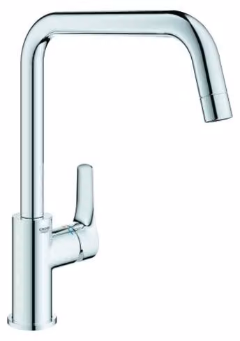 Grohe Eurosmart Mitigeur monocommandé pour évier, basse pression, haut, saillie 228mm, orientable, 1012340000, 1012340000