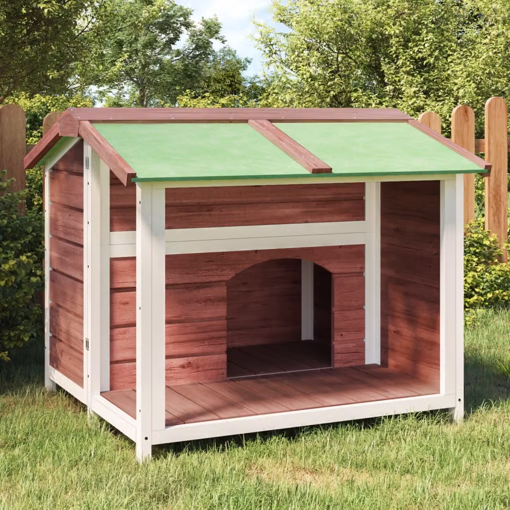 Cuccia per cani Moka vidaXL in legno di pino massello, L: 96 cm, P: 87 cm, H: 80,5 cm