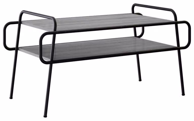 Tavolino da caffè grigio Sonoma, dimensioni 100 x 50 x 51 cm, realizzato in materiale composito di legno